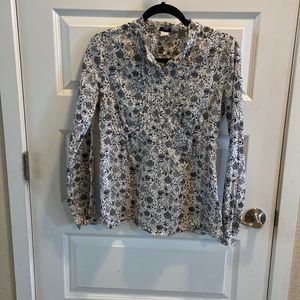 Floral long sleeve with buttons by J Crew